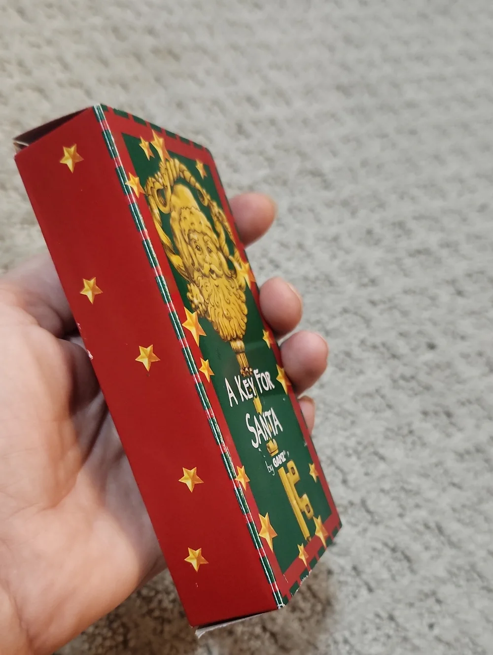 GANZ A Key For SANTA Holiday Key In Box in Green, Red & Gold